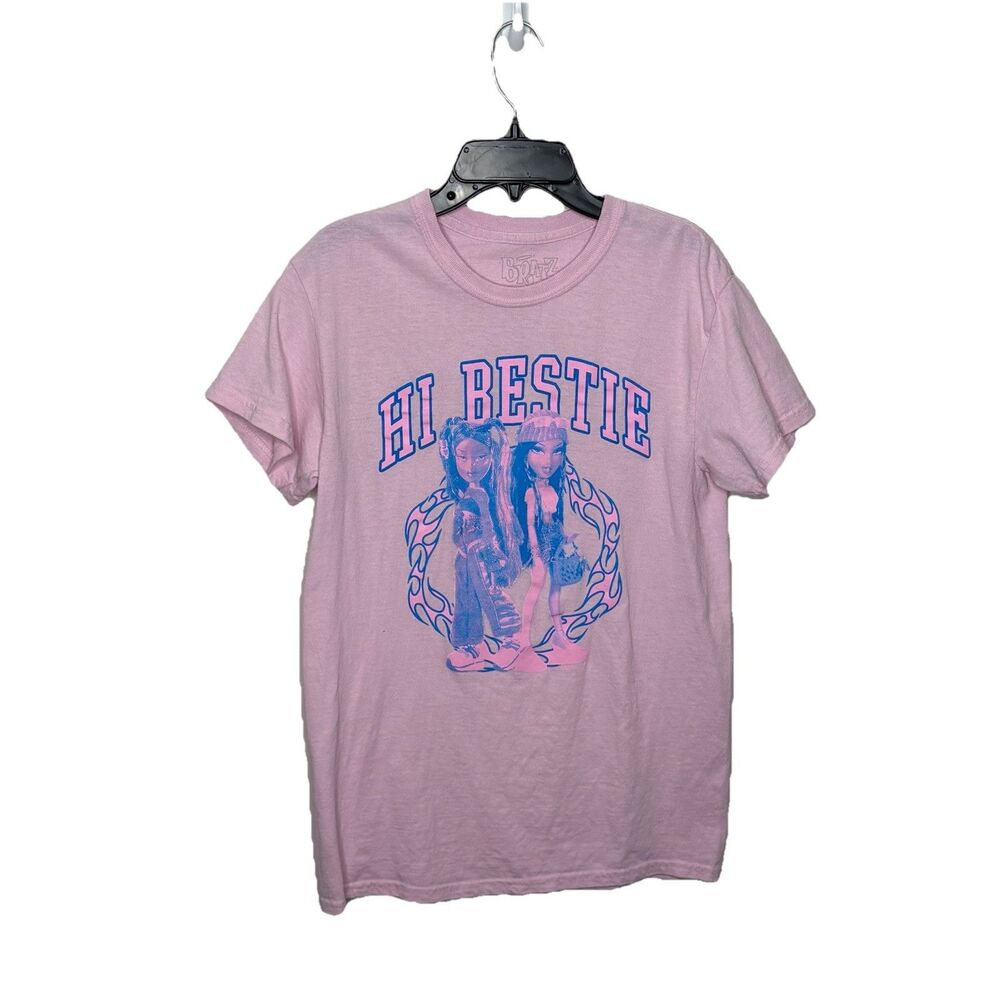 Spencer’s Hi Bestie Bratz Baby Pink Tshirt Tee Size Small Unisex  Yazmin Sasha